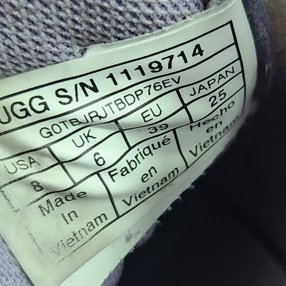 UGG "CA805 June Gloom" Purple Platform Sneakers Lace Up Shoes | Women's Size 8 - Picture 13 of 14